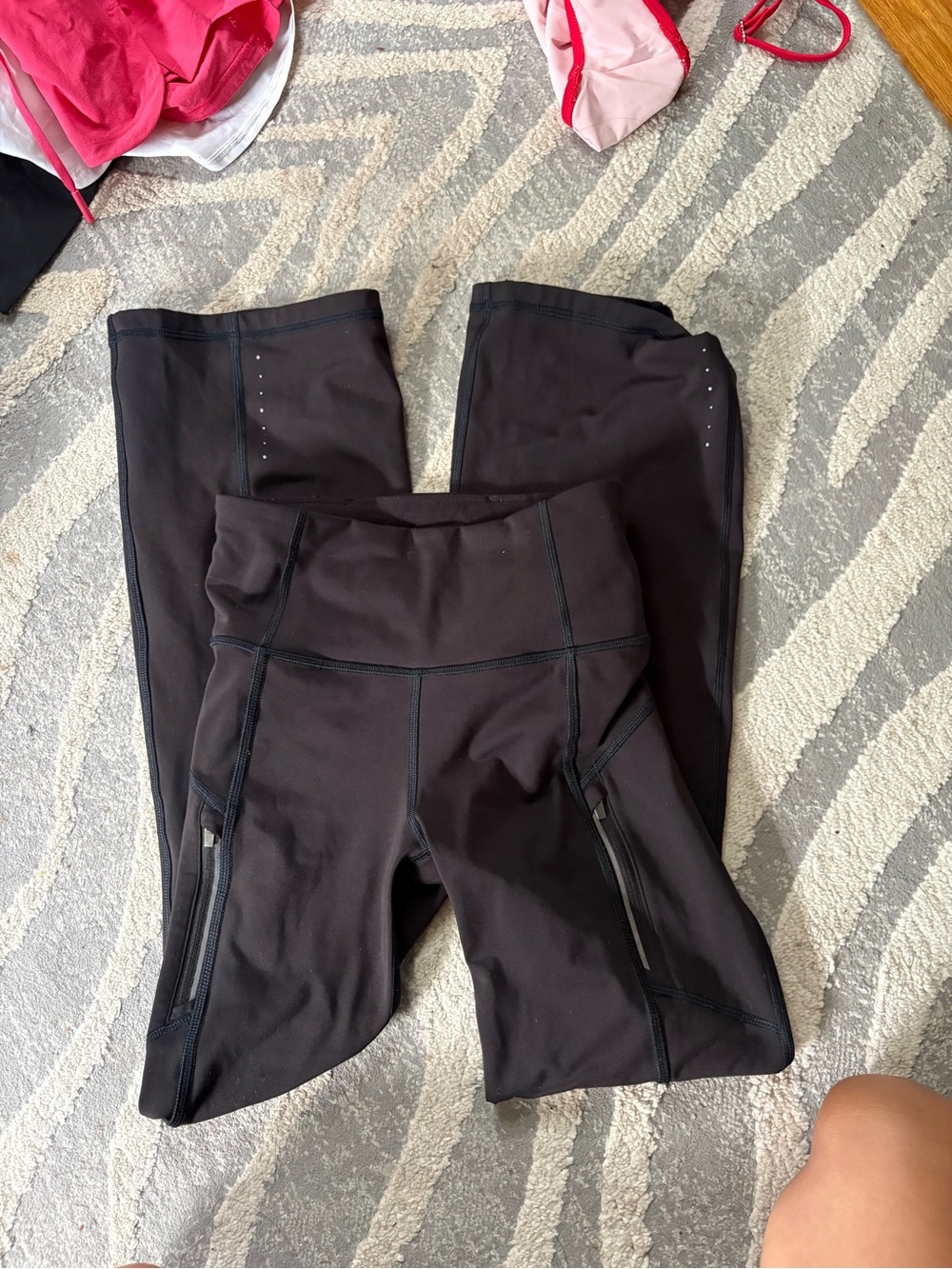 Athleta Black High-Rise rainier bootcut yoga pants